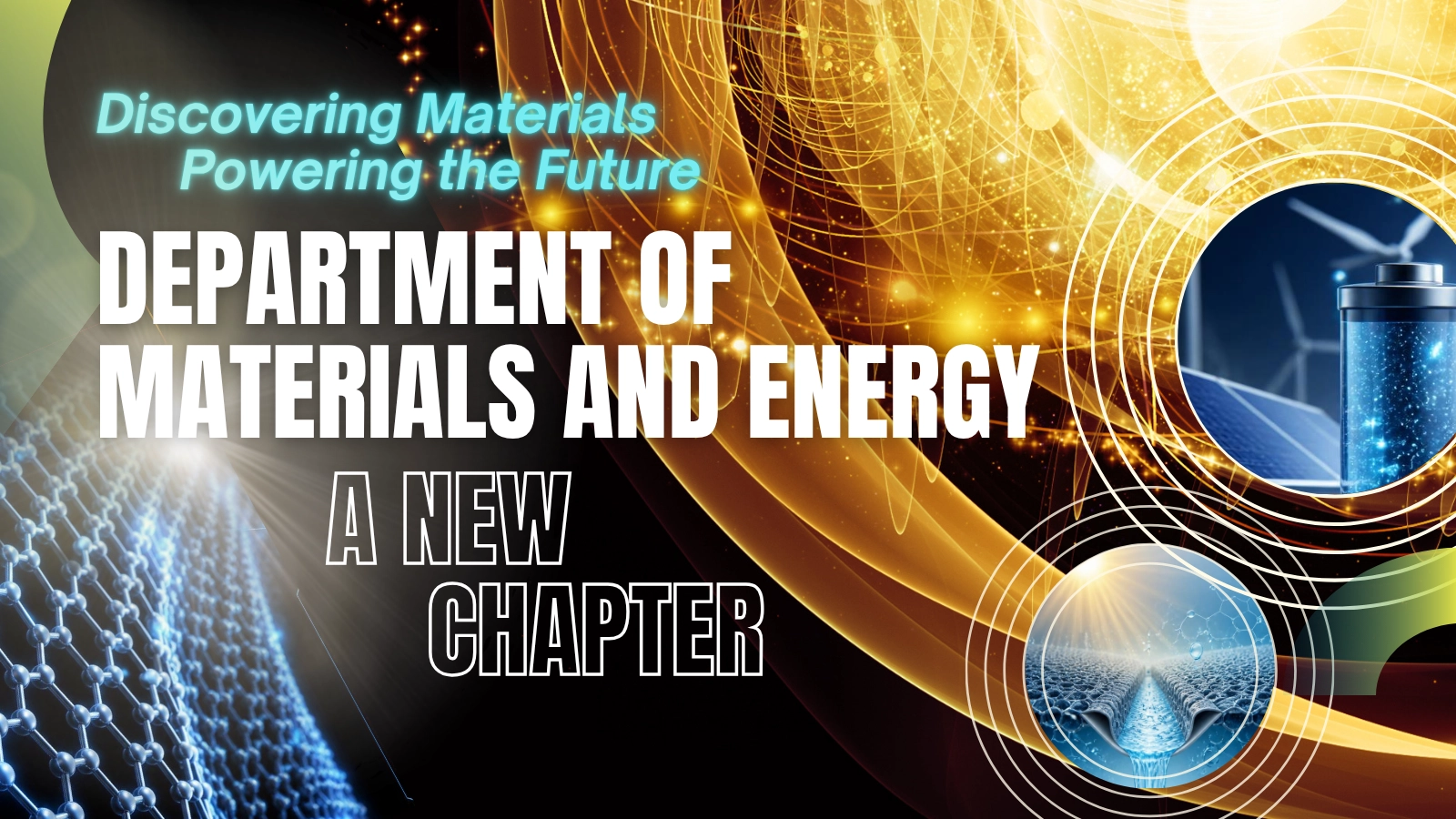 Establishment of the Department of Materials and Energy